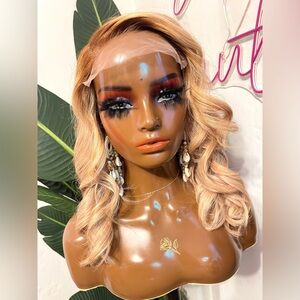 Blonde Sand Human Hair Natural Wave HD Lace Wig